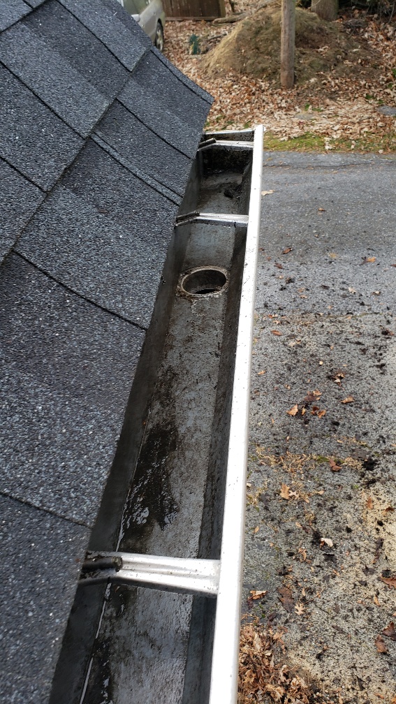 clean out rain gutters