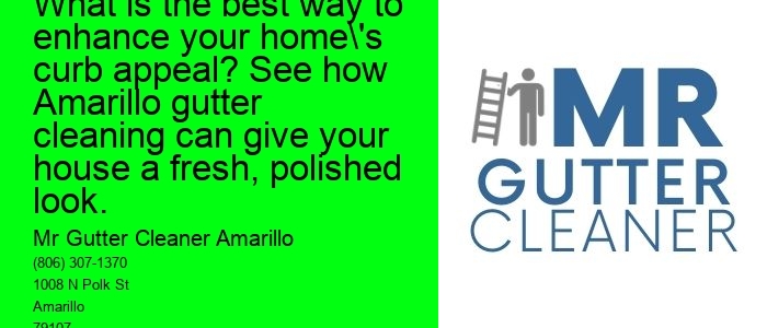 What is the best way to enhance your home's curb appeal? See how Amarillo gutter cleaning can give your house a fresh, polished look.
