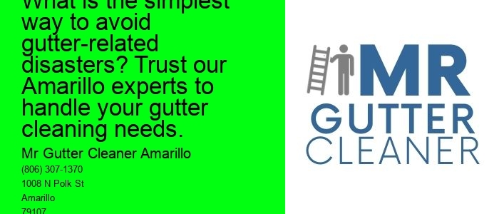 What is the simplest way to avoid gutter-related disasters? Trust our Amarillo experts to handle your gutter cleaning needs.