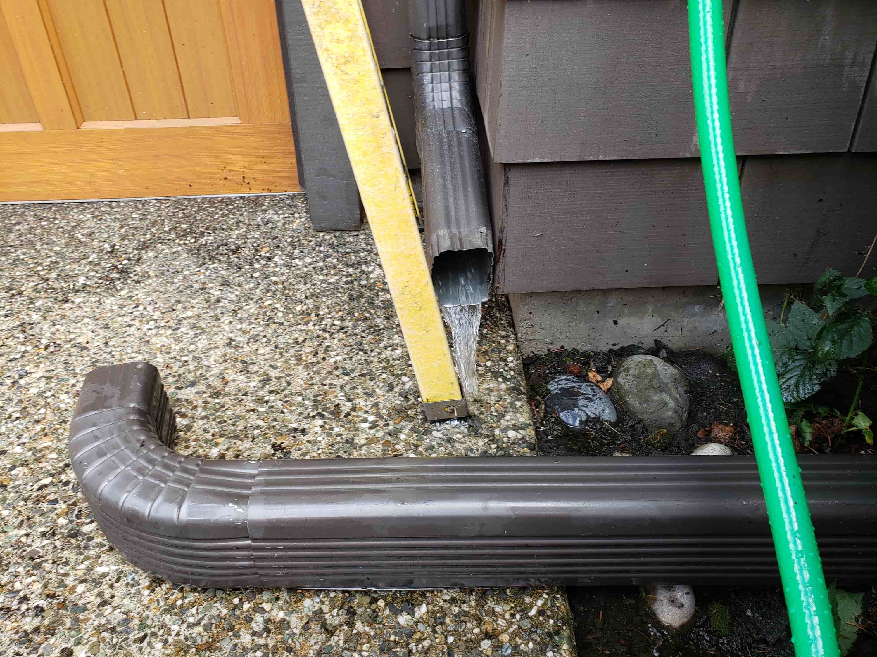 clean out gutter drains