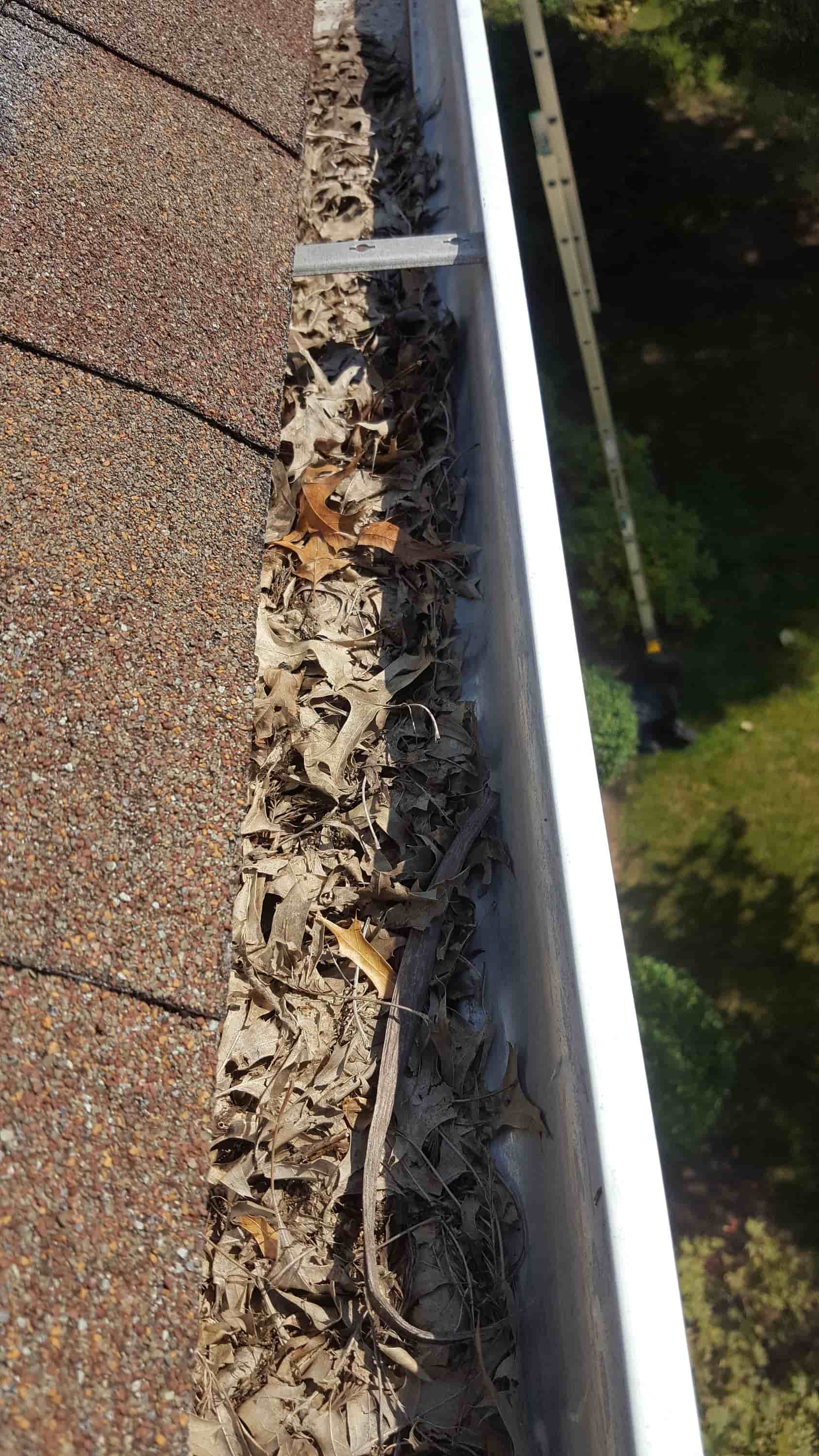 cleaning eavestroughs