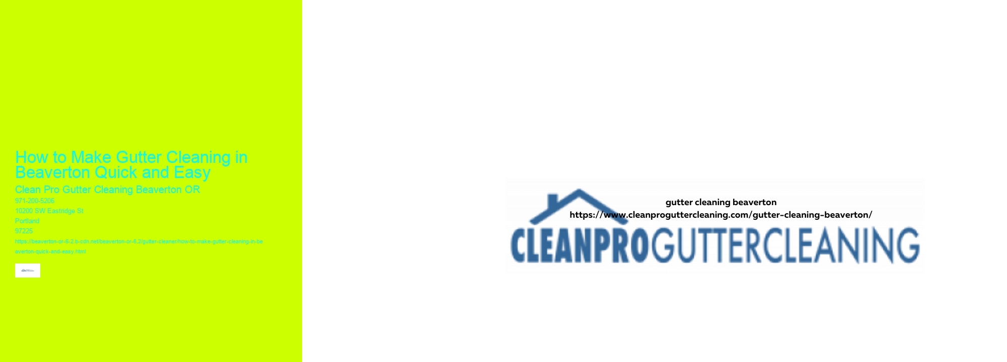 How to Make Gutter Cleaning in Beaverton Quick and Easy 