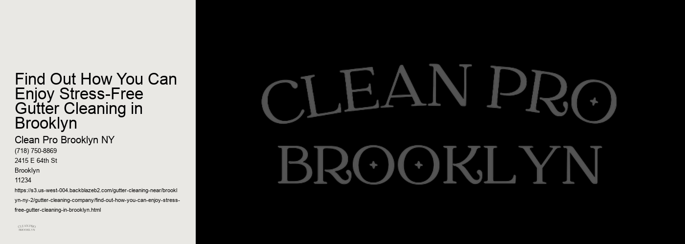 Find Out How You Can Enjoy Stress-Free Gutter Cleaning in Brooklyn 