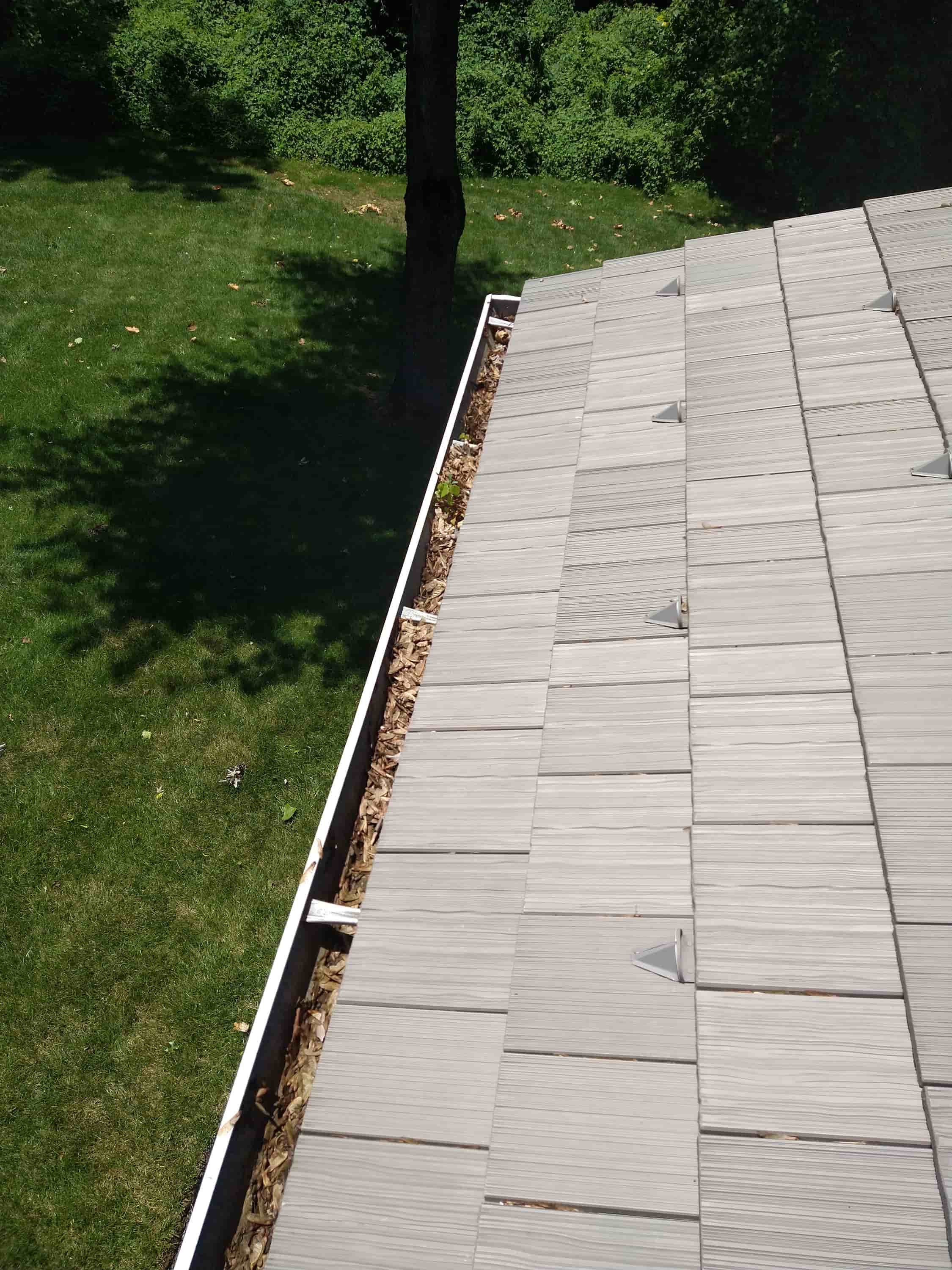 roof gutter cleaning cost