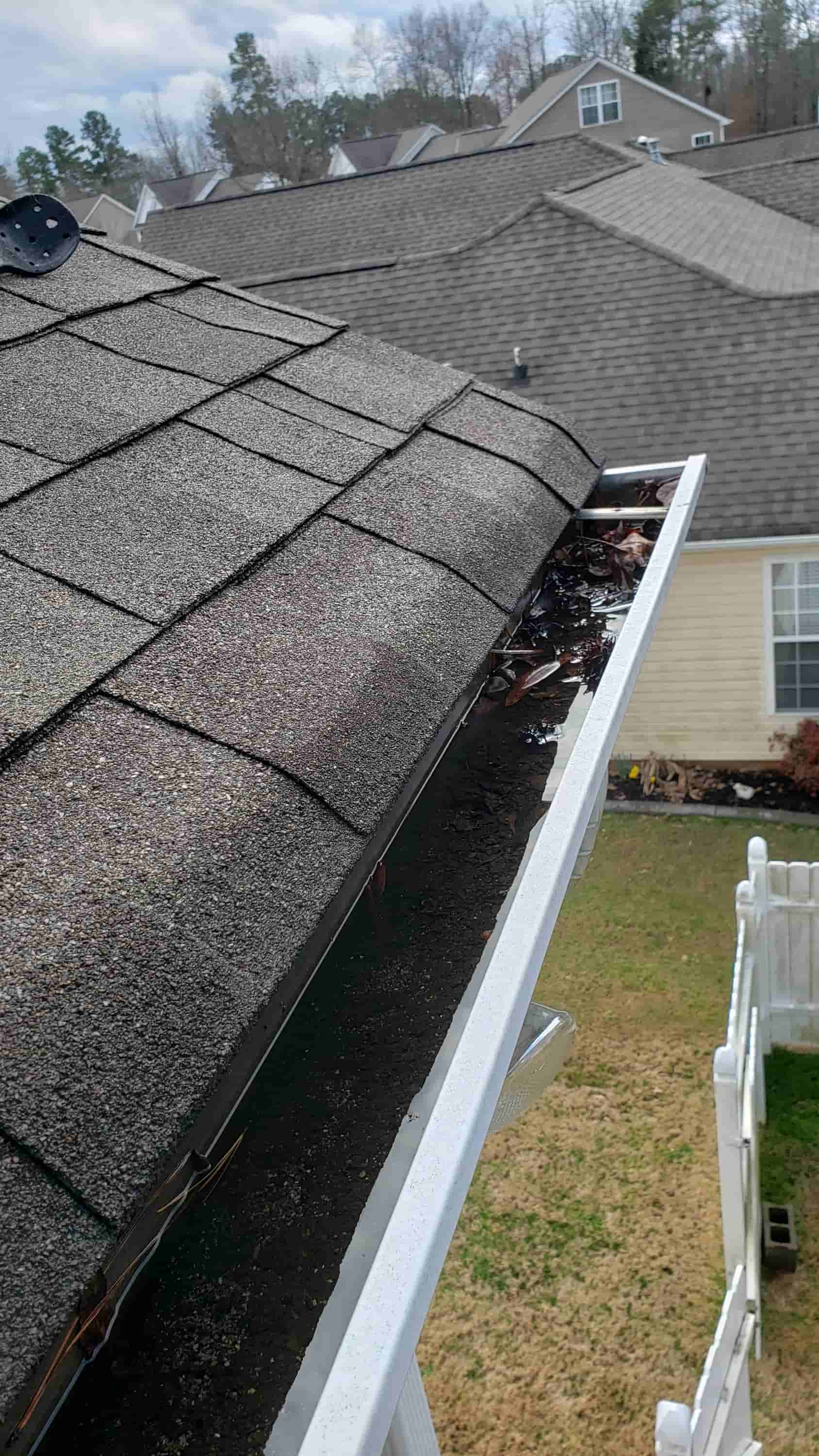 high level gutter cleaning