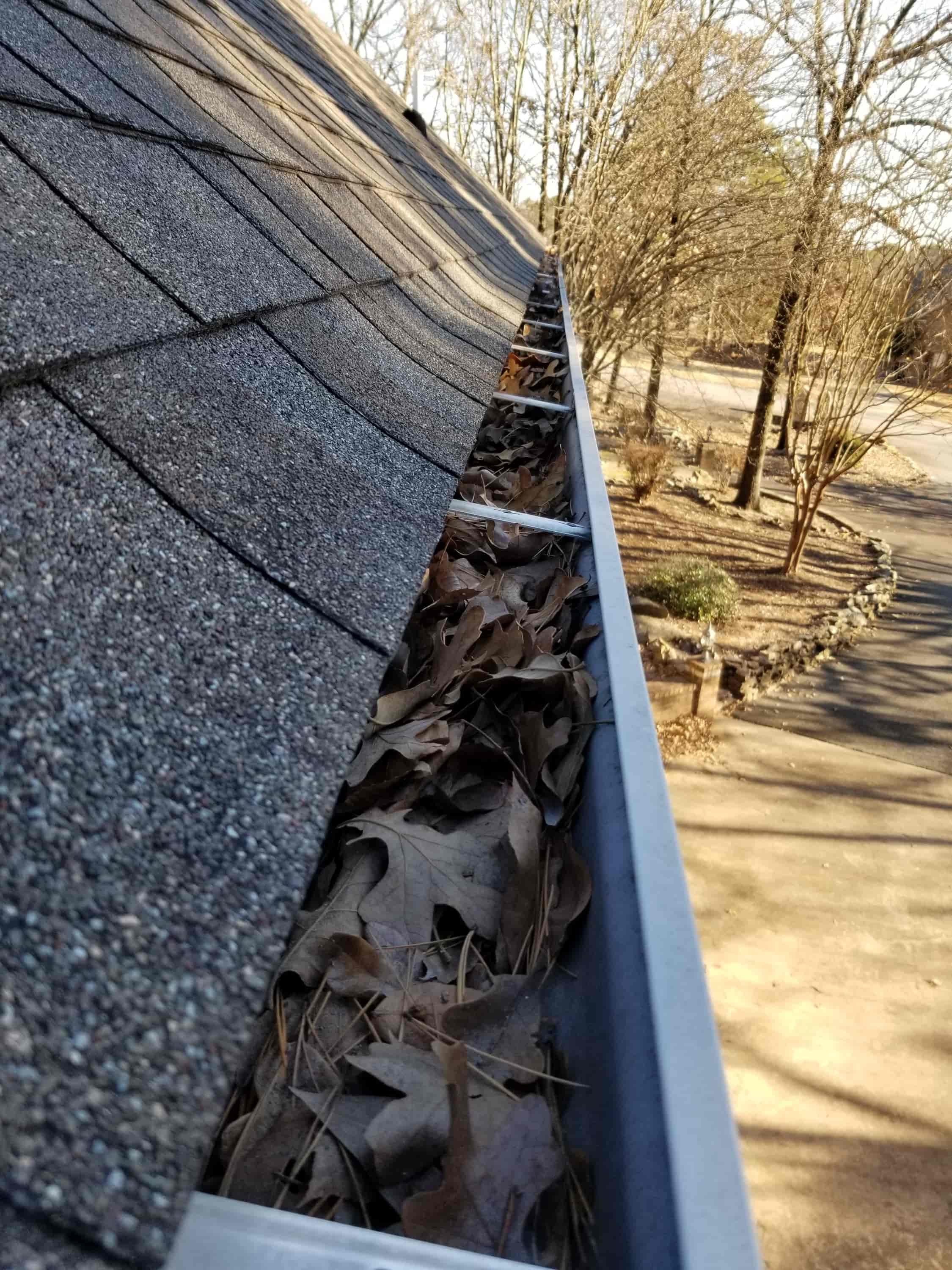 leaf blower clean gutters