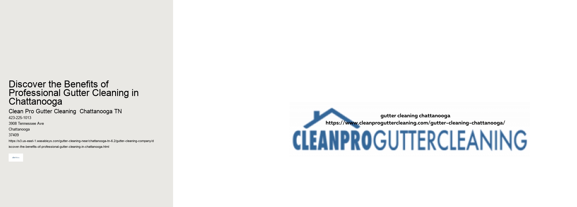 Discover the Benefits of Professional Gutter Cleaning in Chattanooga 