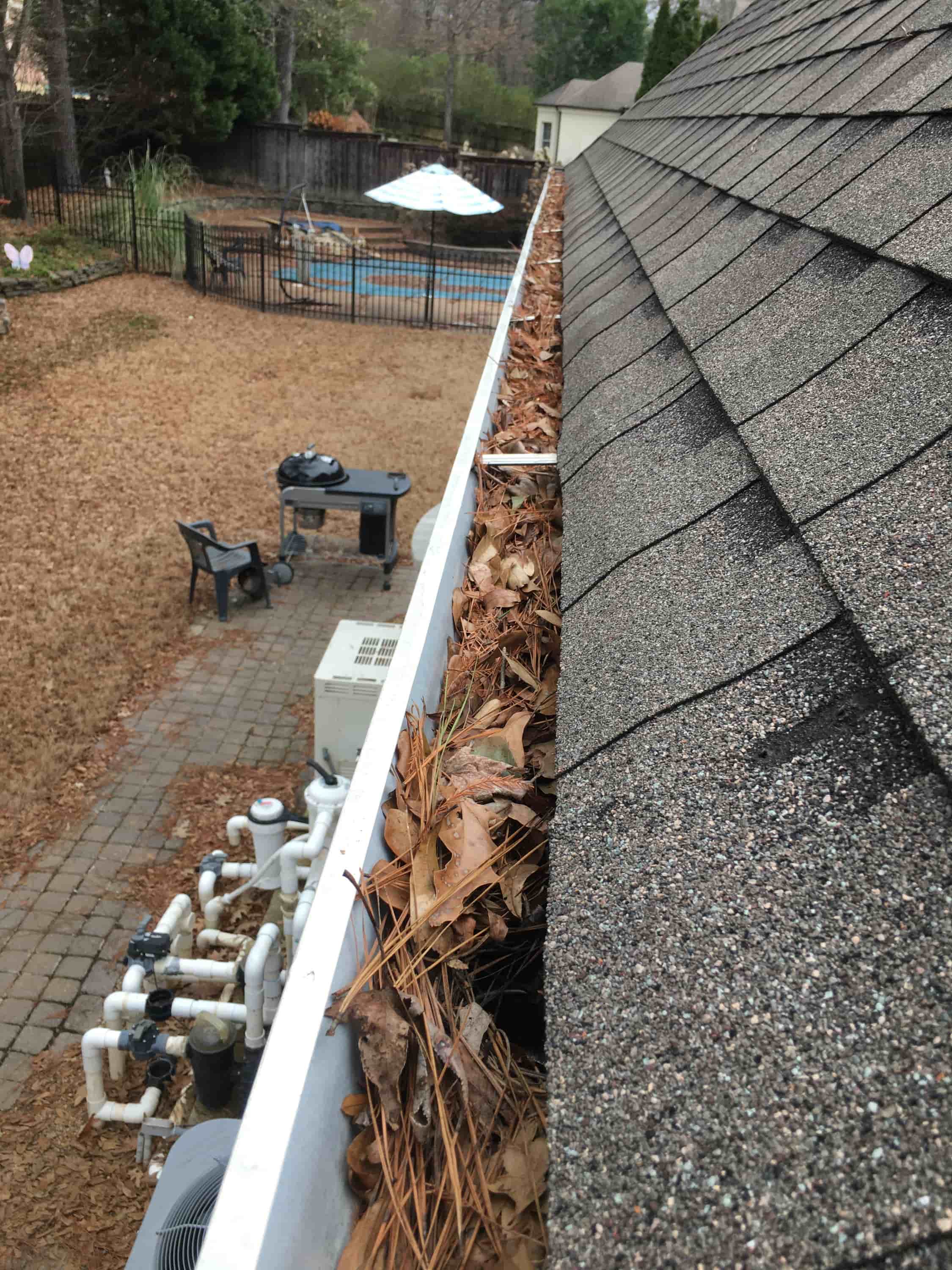 blower attachment for cleaning gutters