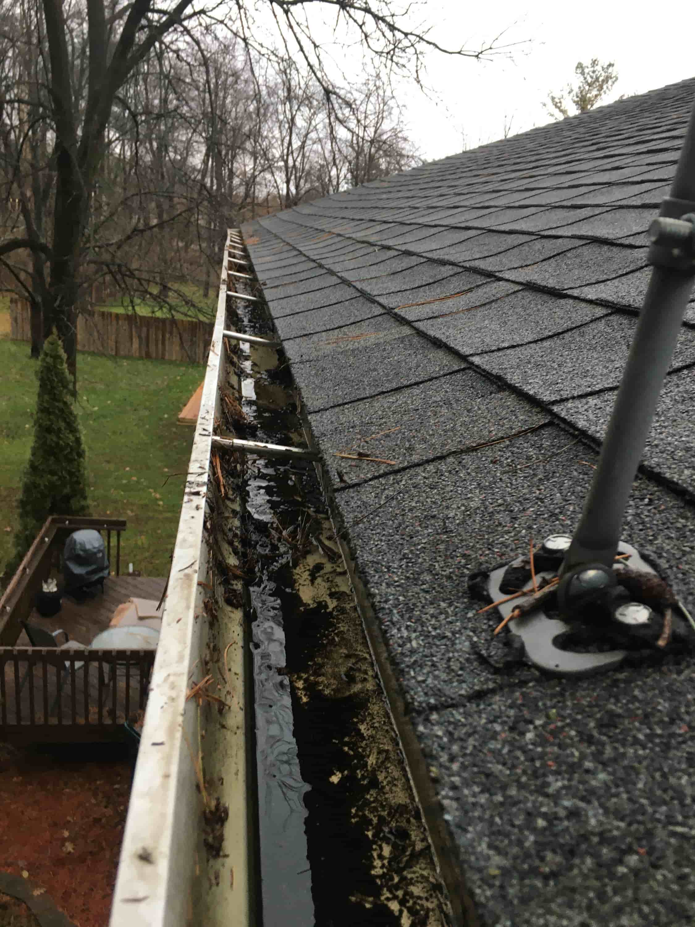 how to clean gutters easily