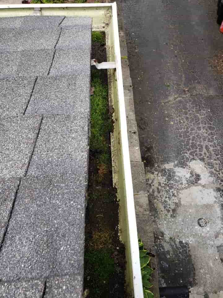 ladder size for cleaning gutters