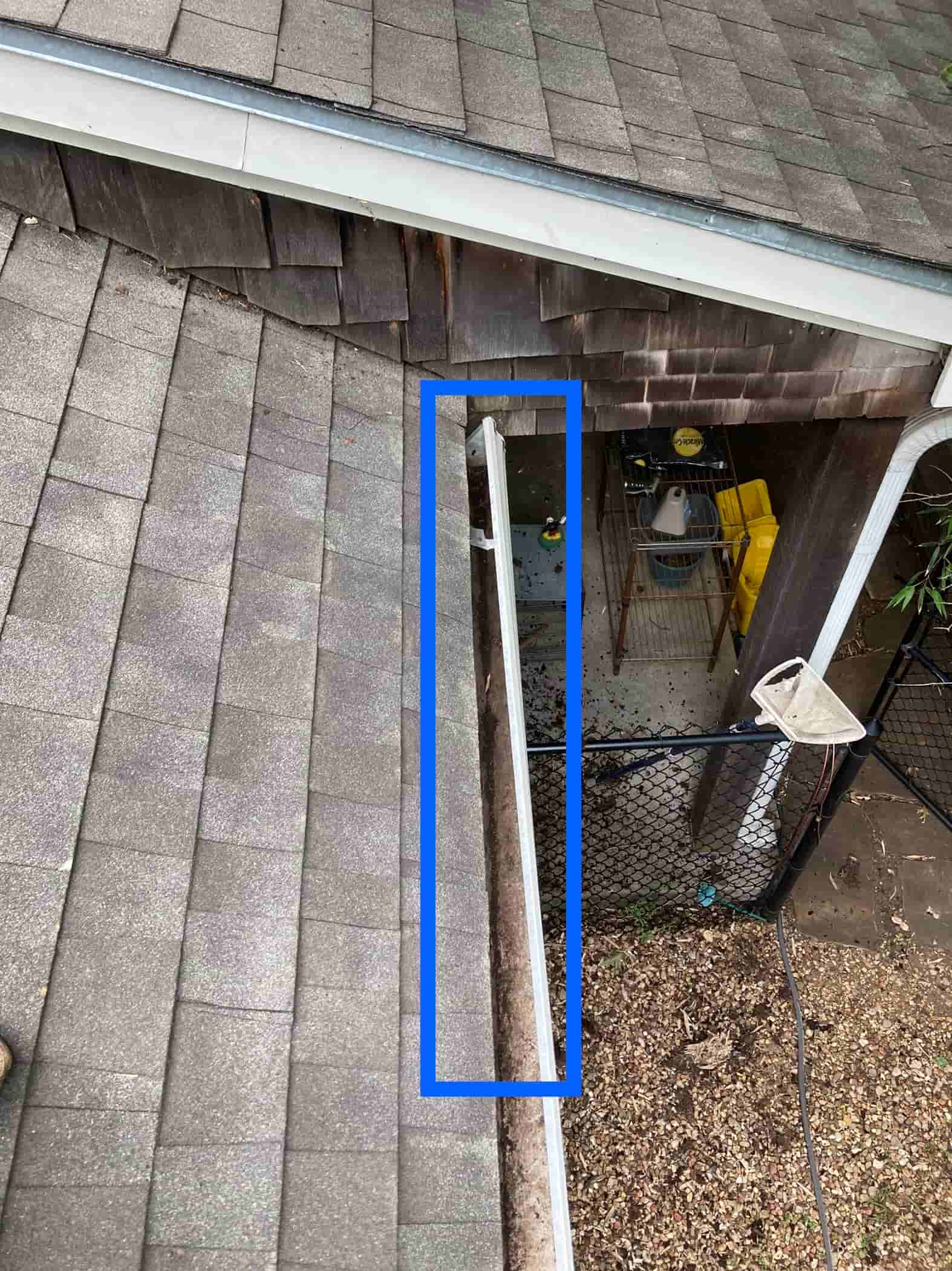 gutter clean up