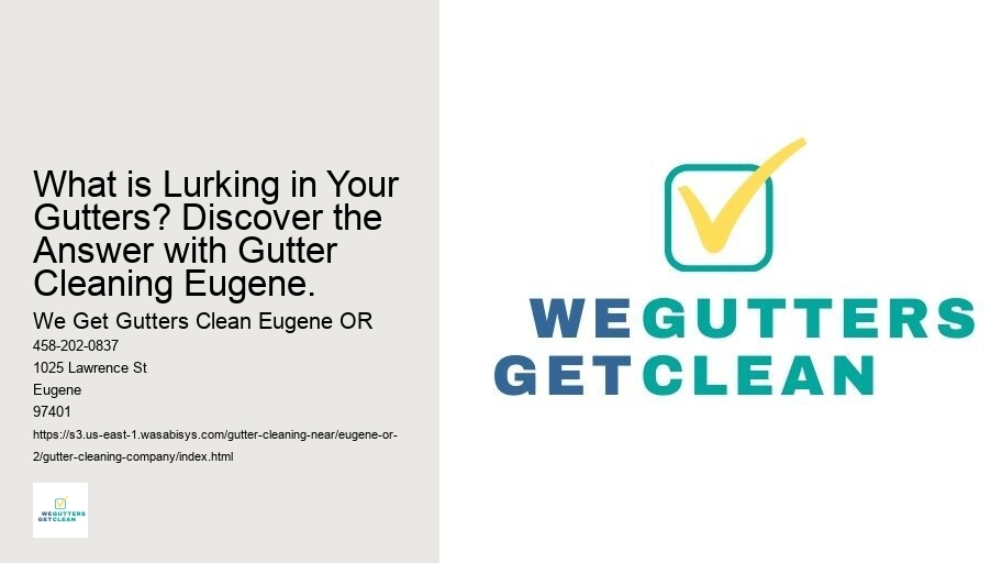 What is Lurking in Your Gutters? Discover the Answer with Gutter Cleaning Eugene.