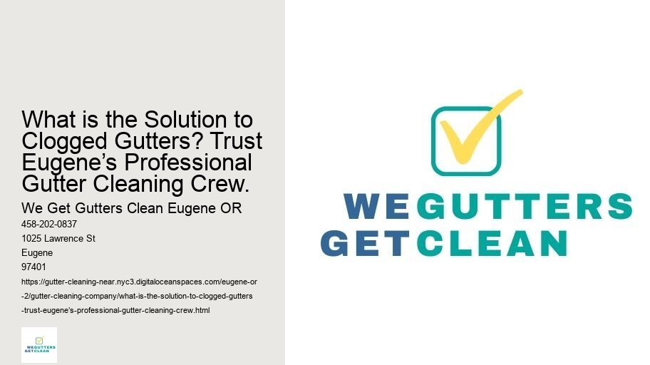 What is the Solution to Clogged Gutters? Trust Eugene’s Professional Gutter Cleaning Crew.