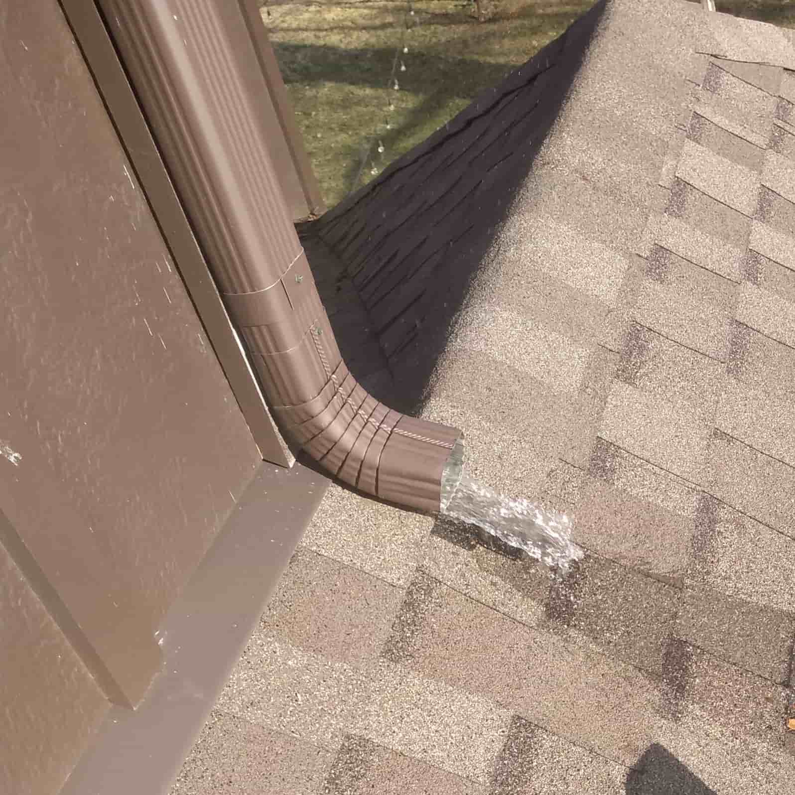 clean gutters and downspouts