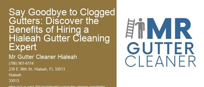 Say Goodbye to Clogged Gutters: Discover the Benefits of Hiring a Hialeah Gutter Cleaning Expert