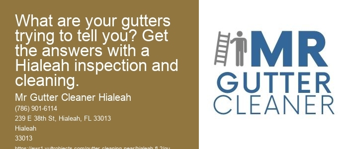 What are your gutters trying to tell you? Get the answers with a Hialeah inspection and cleaning.