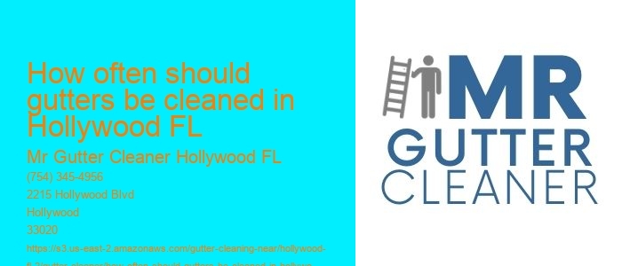 How often should gutters be cleaned in Hollywood FL