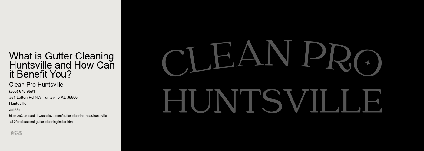 What is Gutter Cleaning Huntsville and How Can it Benefit You? 