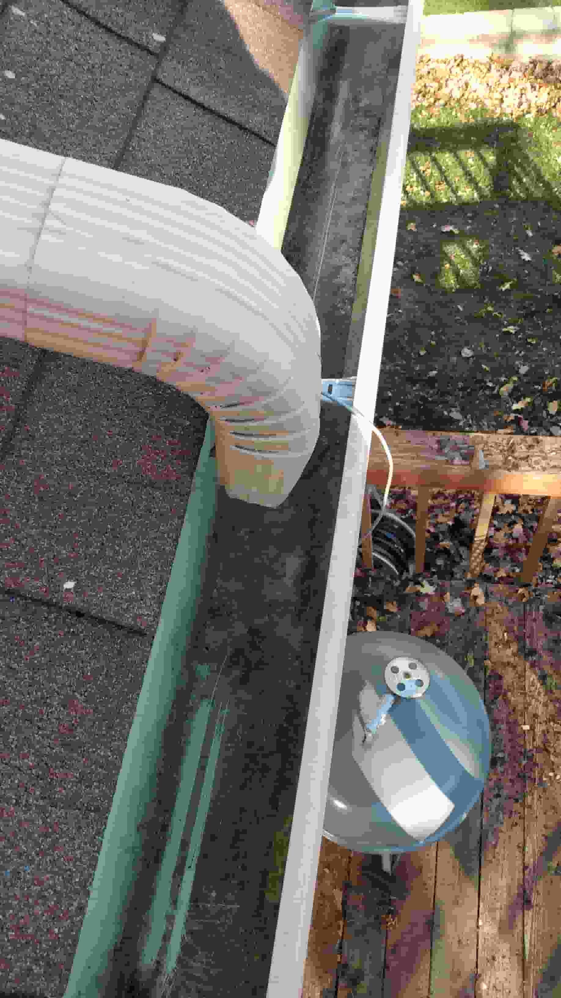 gutter downspout hose adapter