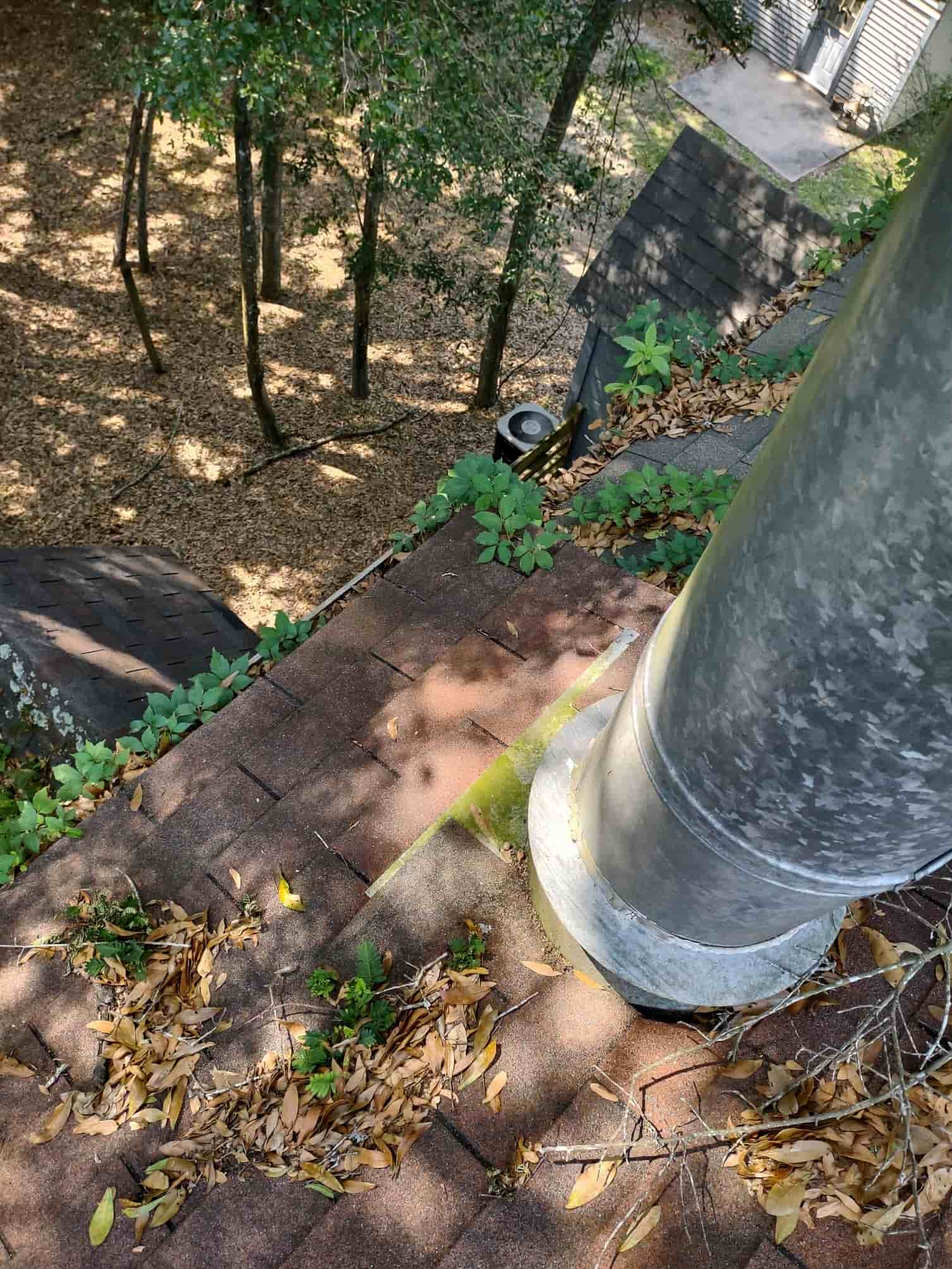 cleaning gutters from the ground 