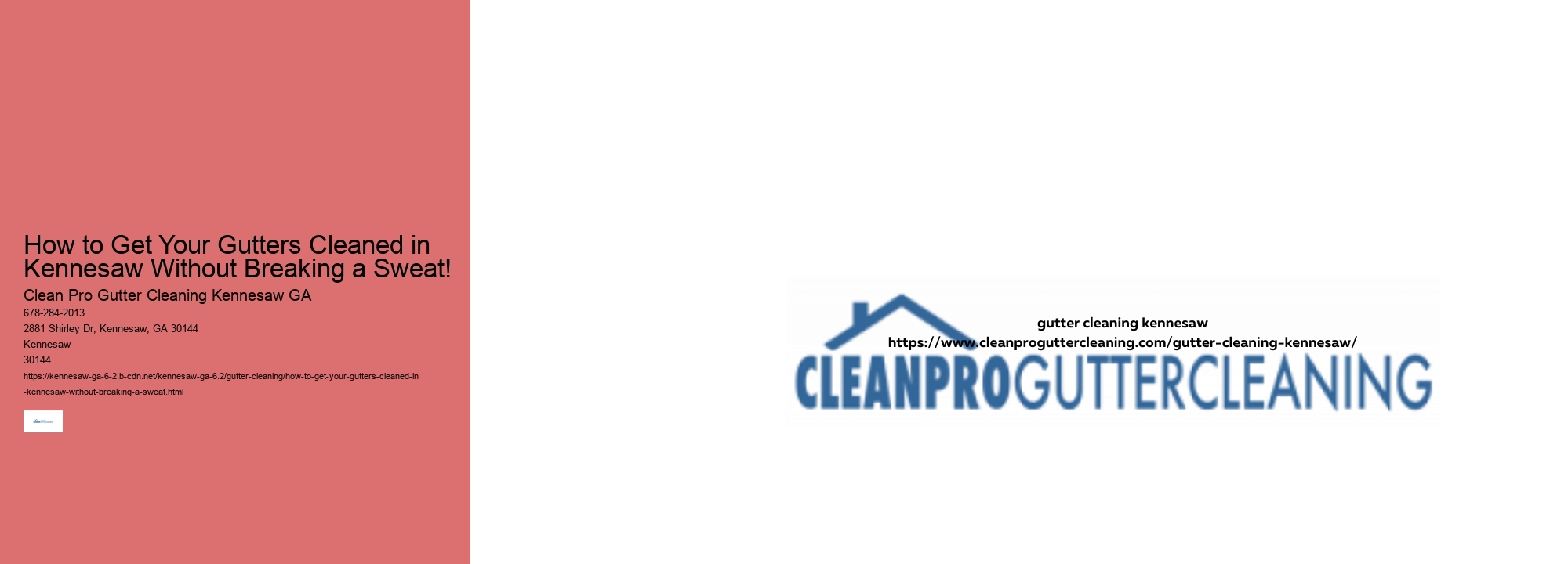 How to Get Your Gutters Cleaned in Kennesaw Without Breaking a Sweat!
