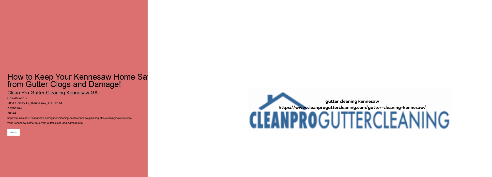 How to Keep Your Kennesaw Home Safe from Gutter Clogs and Damage!