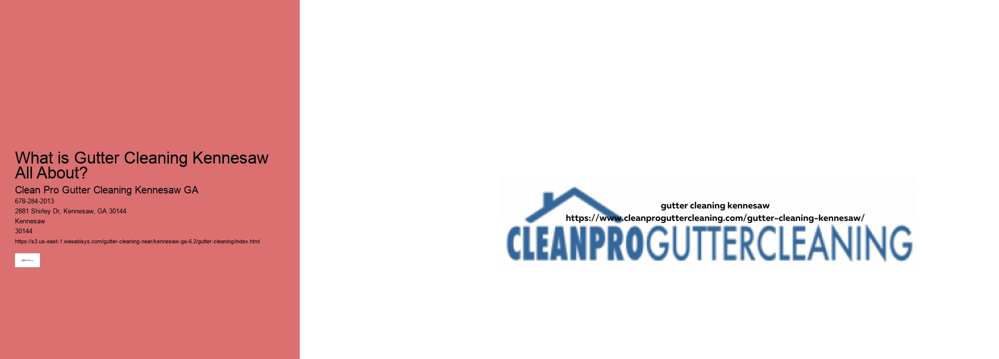 What is Gutter Cleaning Kennesaw All About? 