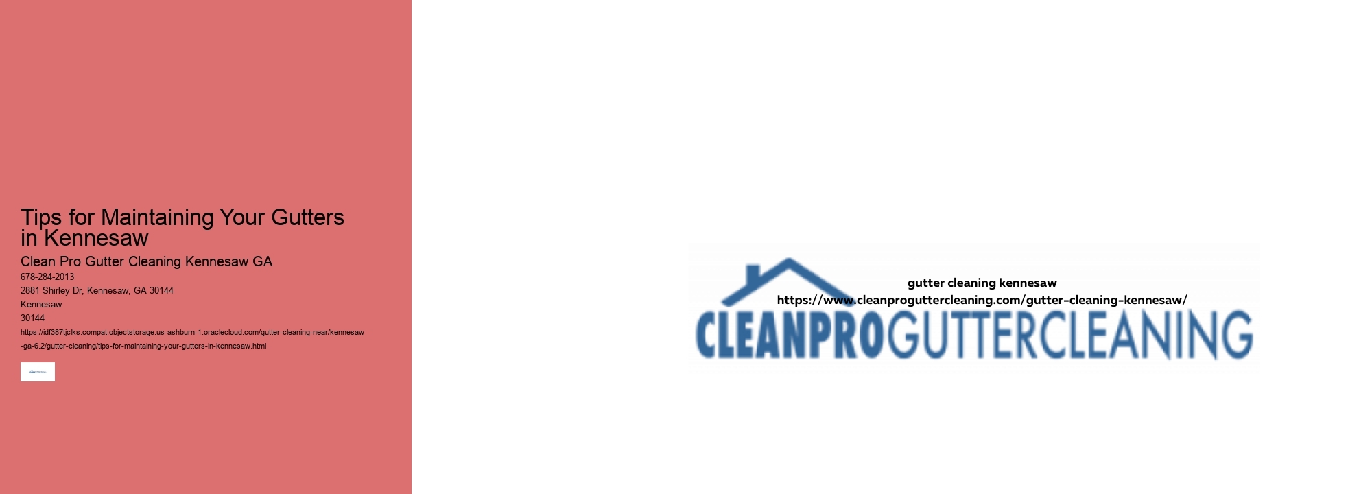 Tips for Maintaining Your Gutters in Kennesaw 