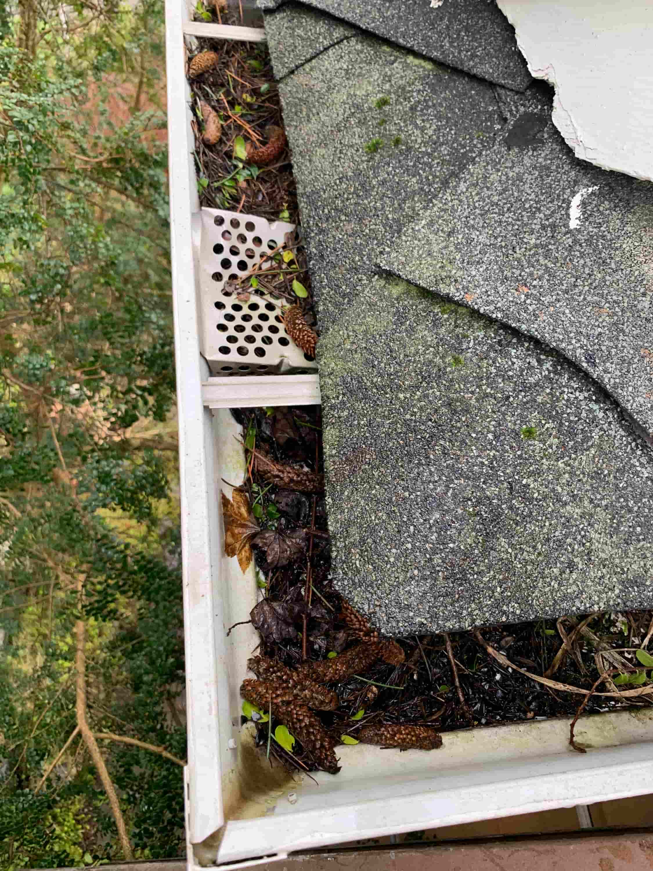 how to clean second story gutters