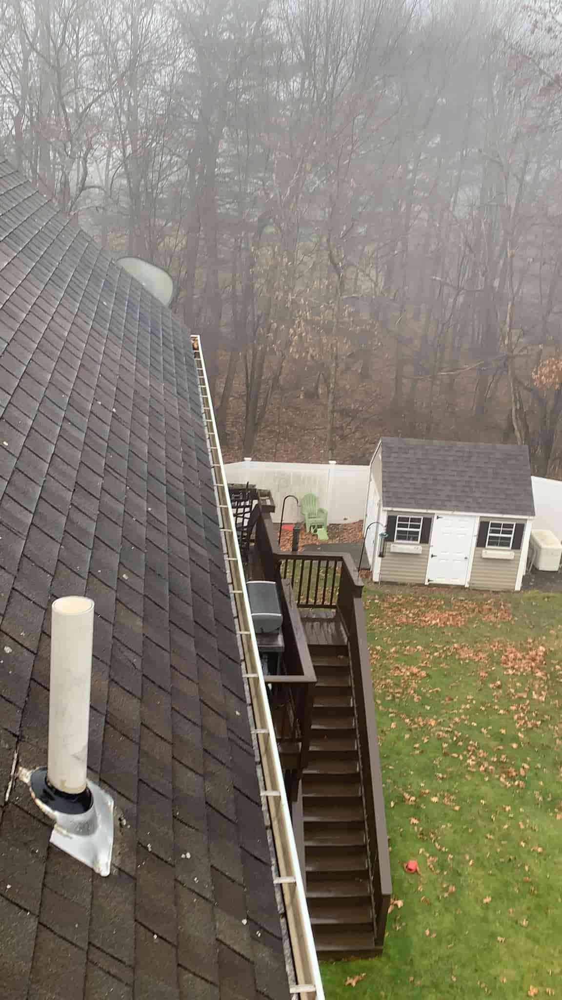 cleaning high gutters