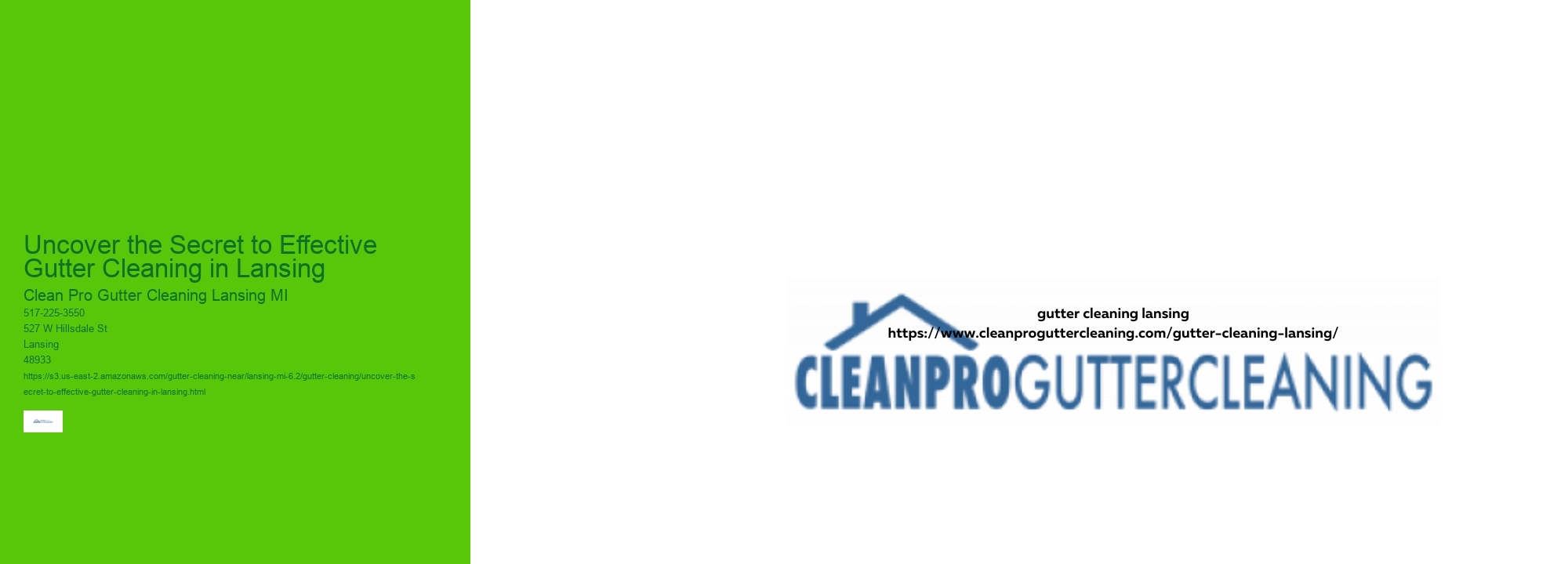 Uncover the Secret to Effective Gutter Cleaning in Lansing 