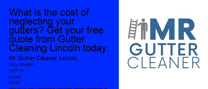 What is the cost of neglecting your gutters? Get your free quote from Gutter Cleaning Lincoln today.