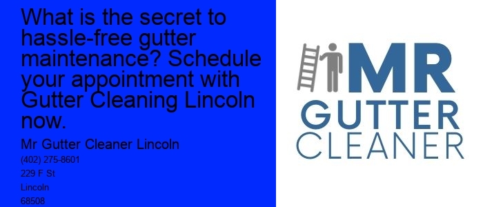 What is the secret to hassle-free gutter maintenance? Schedule your appointment with Gutter Cleaning Lincoln now.