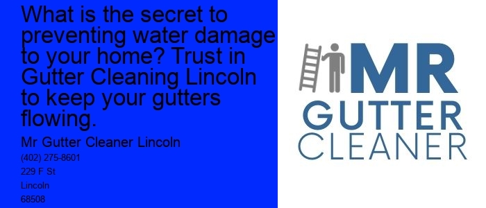 What is the secret to preventing water damage to your home? Trust in Gutter Cleaning Lincoln to keep your gutters flowing.