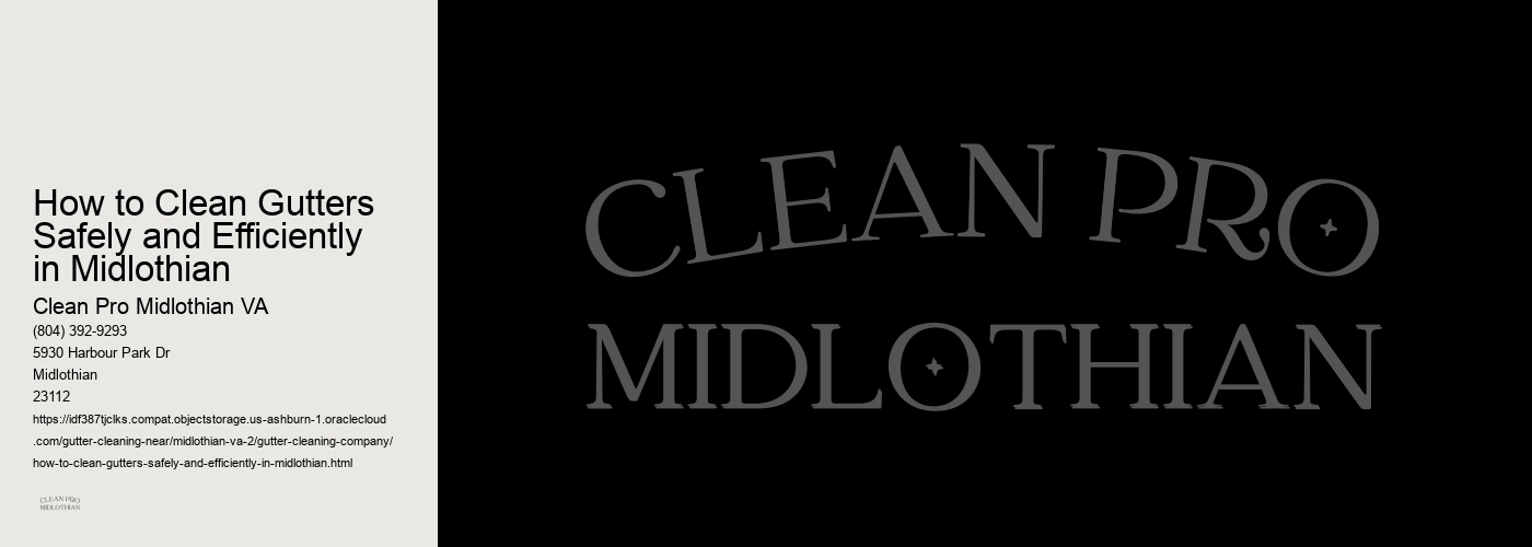 How to Clean Gutters Safely and Efficiently in Midlothian 