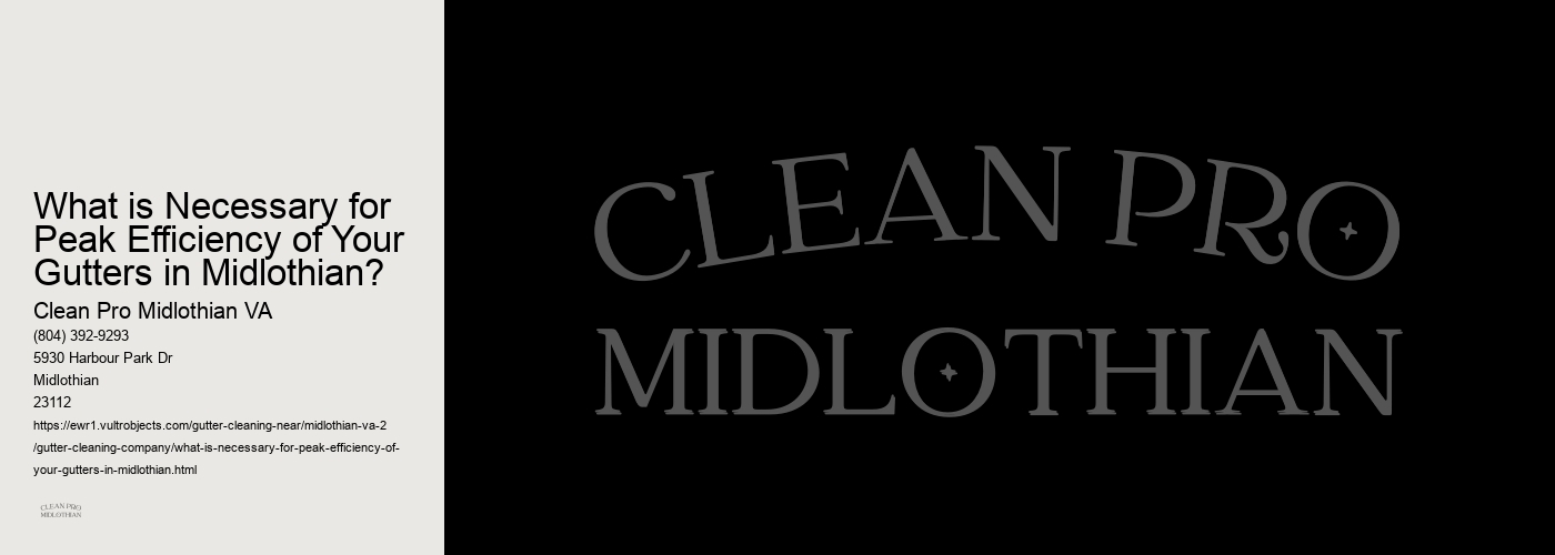 What is Necessary for Peak Efficiency of Your Gutters in Midlothian?