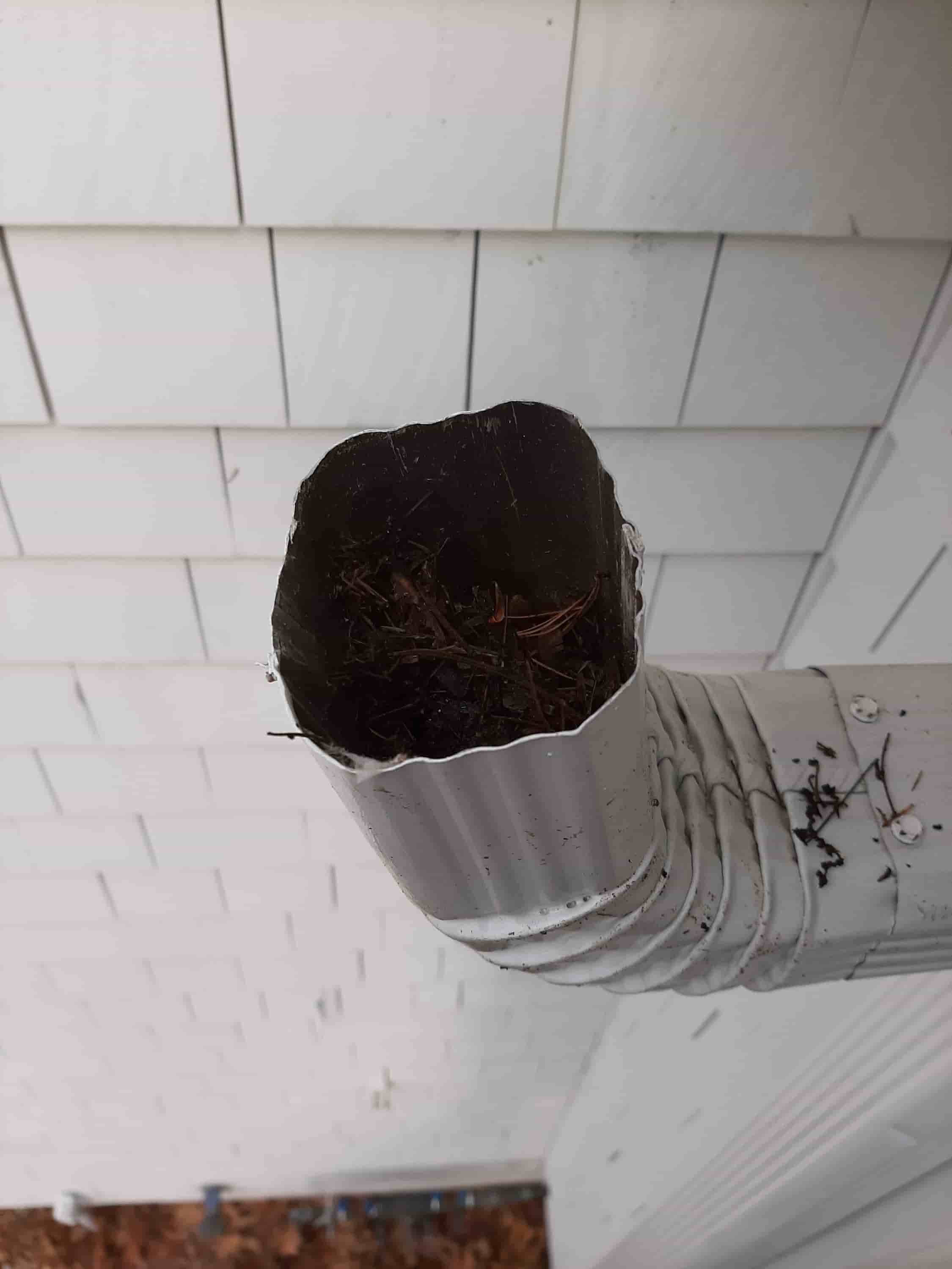 cleaning gutters from the ground