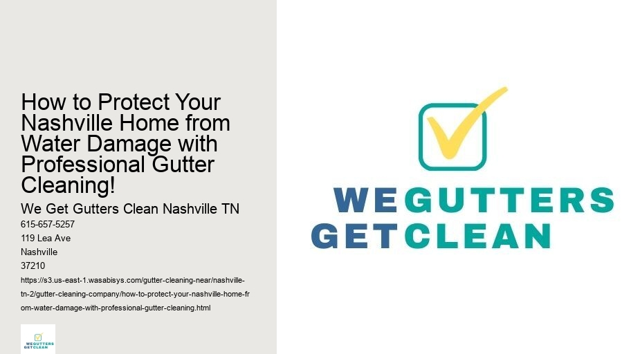How to Protect Your Nashville Home from Water Damage with Professional Gutter Cleaning! 