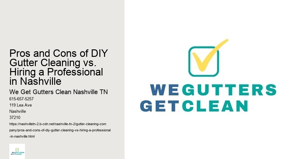 Pros and Cons of DIY Gutter Cleaning vs. Hiring a Professional in Nashville