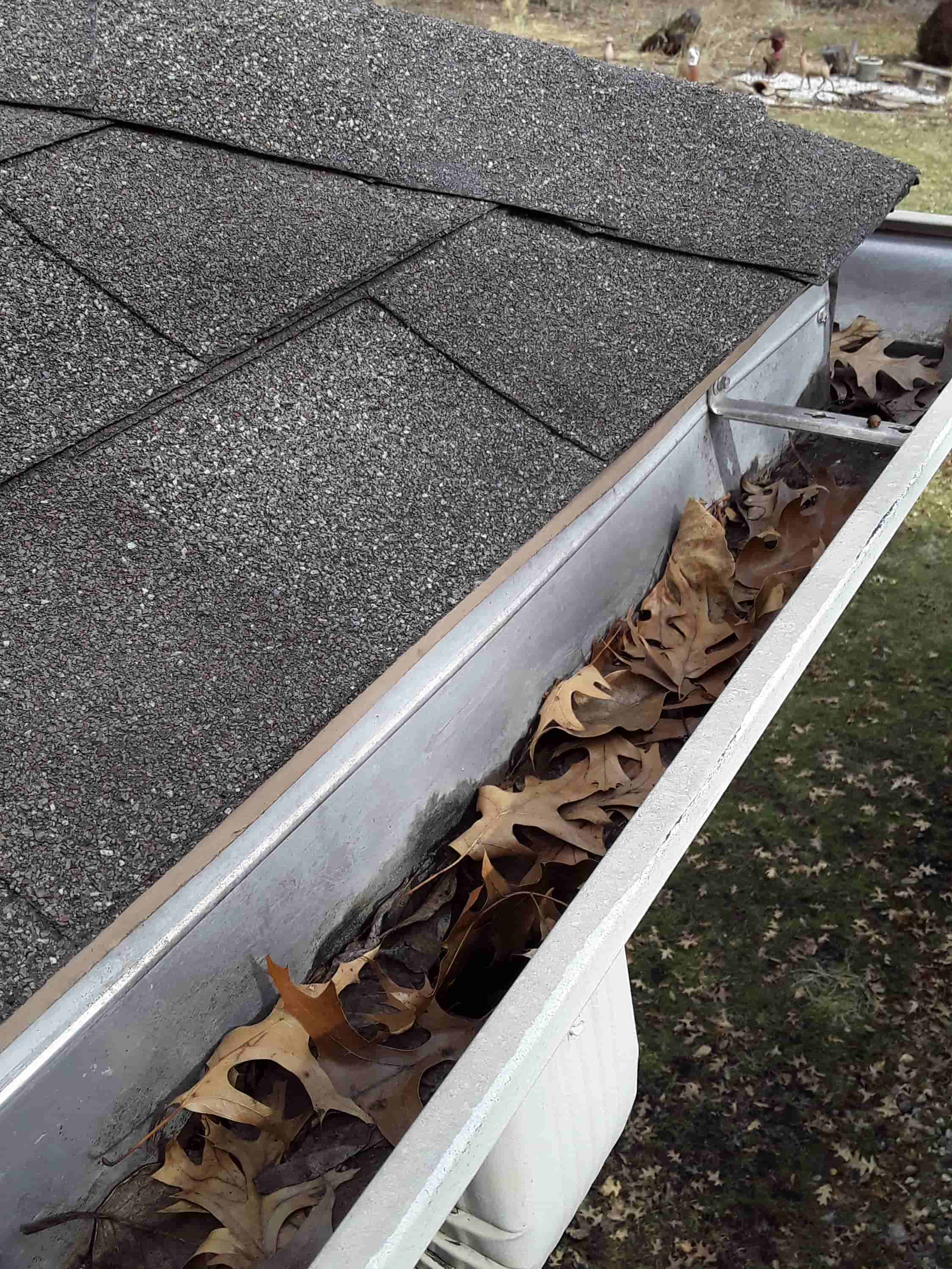 ladder height to clean gutters