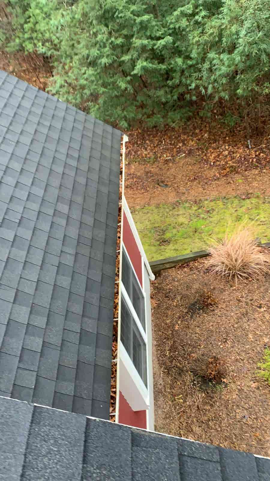 gutter cleaning with blower