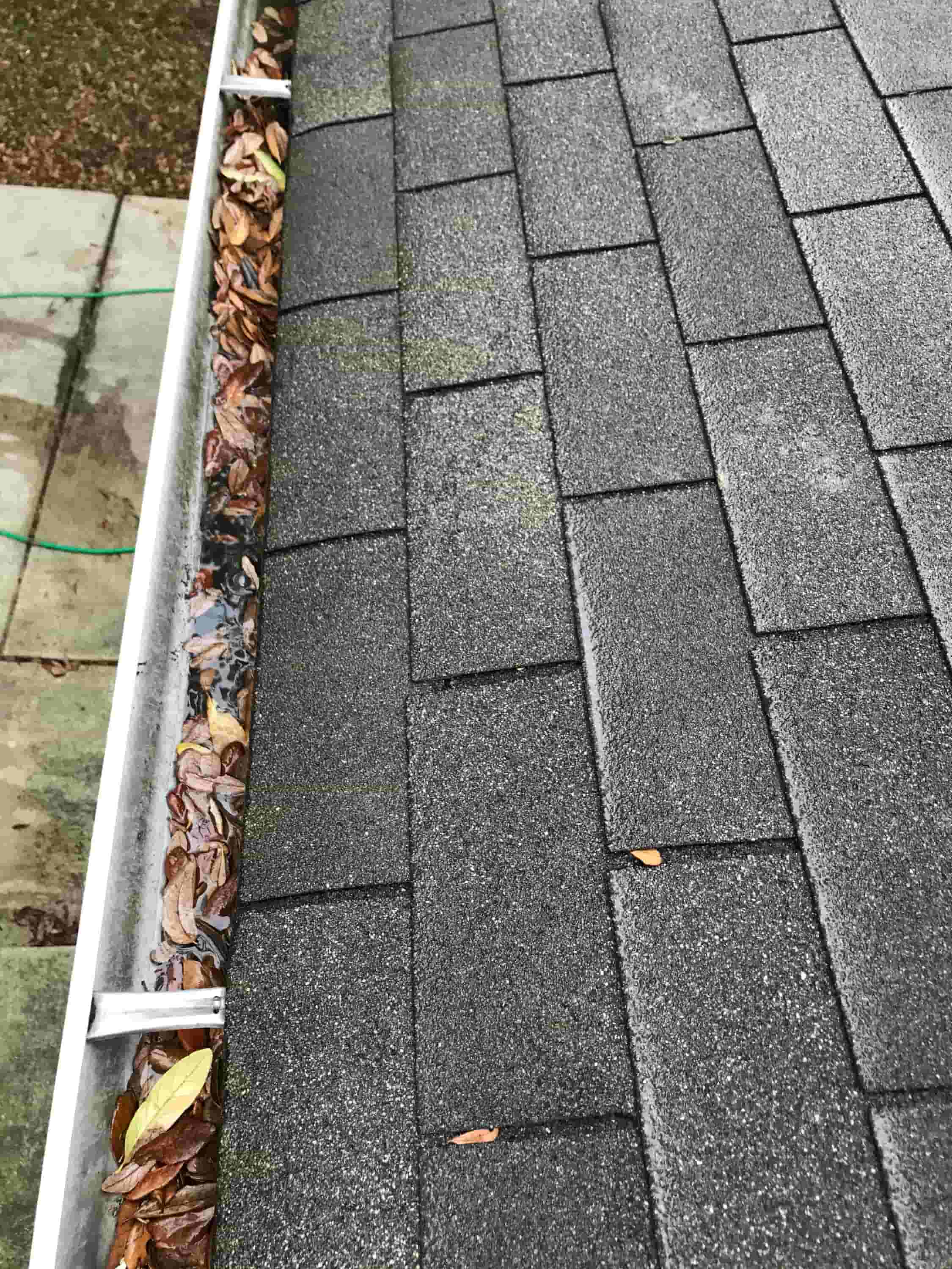 cleaning out downspouts