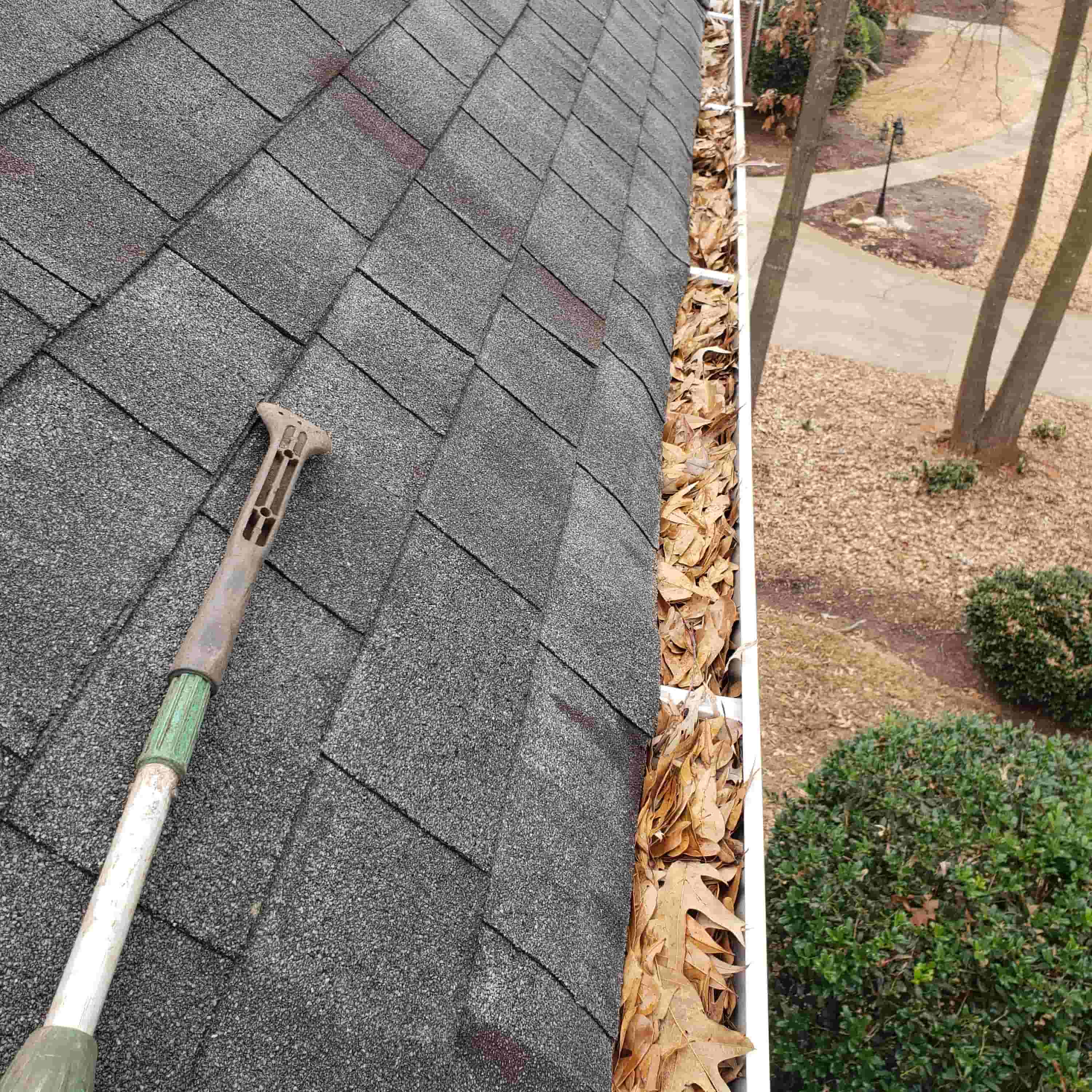ways to unclog gutter downspout