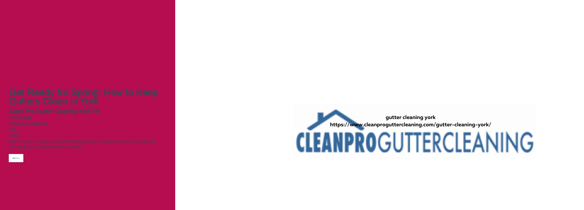 Get Ready for Spring: How to Keep Gutters Clean in York 