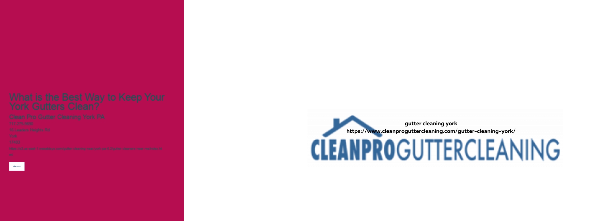 What is the Best Way to Keep Your York Gutters Clean? 