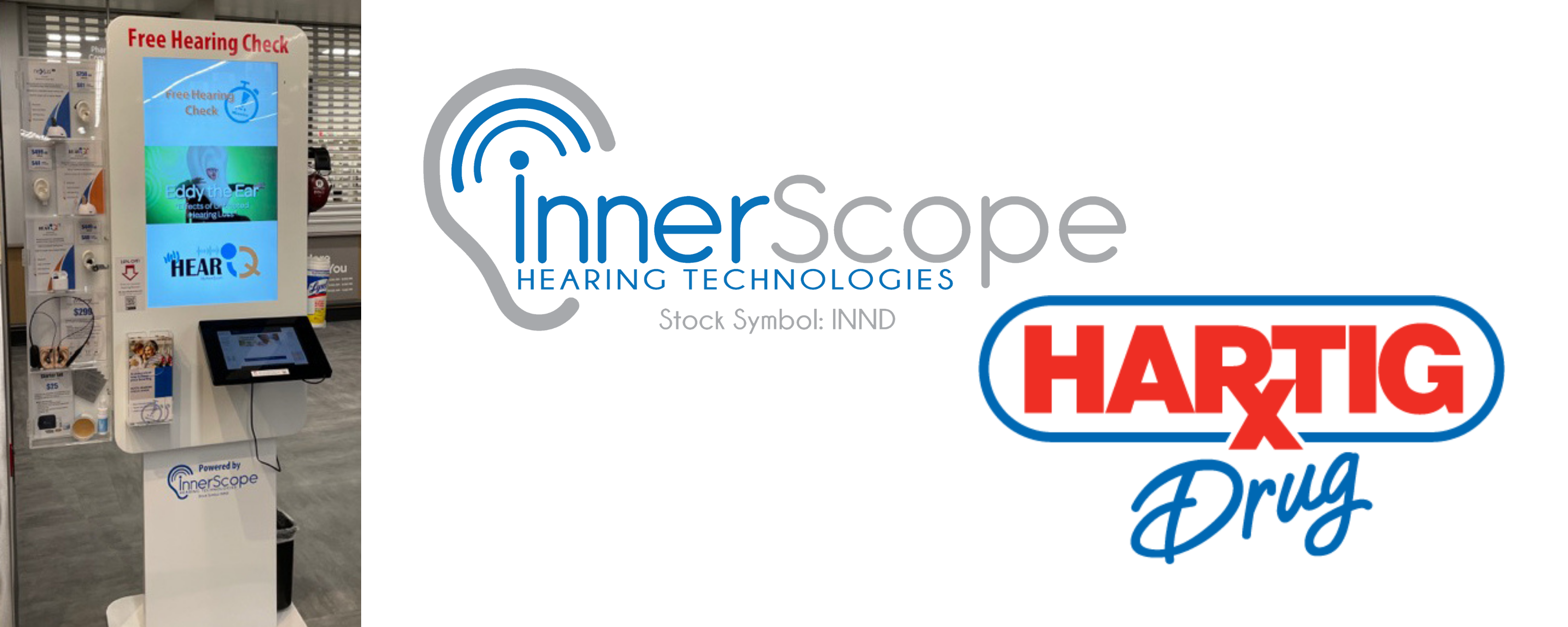 Hartig Drug Company Partners with InnerScope Hearing Technologies to offer Free Hearing Screenings with Automated Kiosks