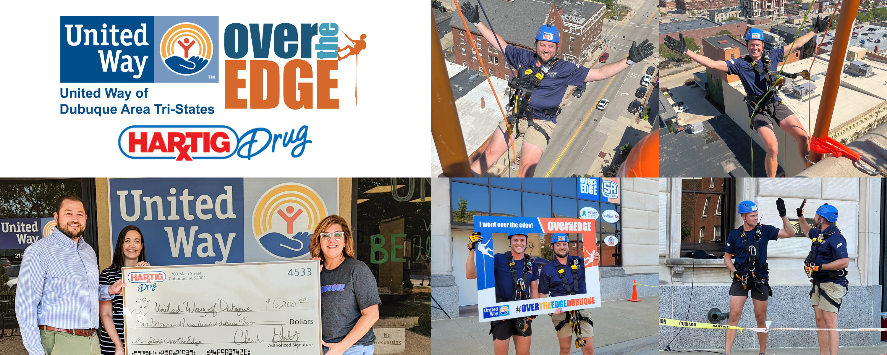 Hartig Brothers Go Over the Edge for United Way