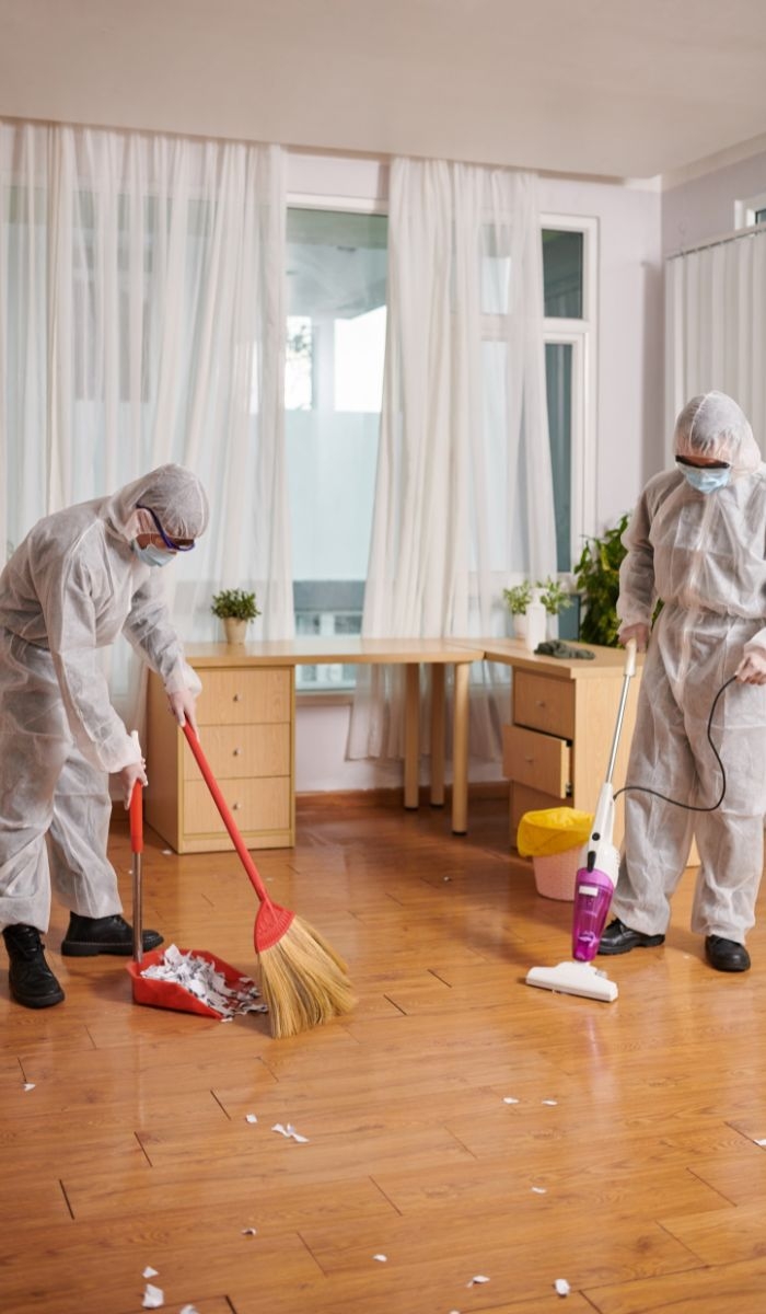 How does Clean Group ensure staff safety during cleaning?