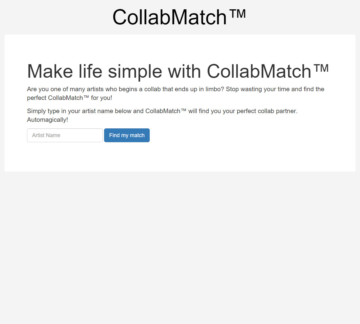 CollabMatch — Website
