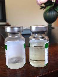 crystallized steroid vial boiling
